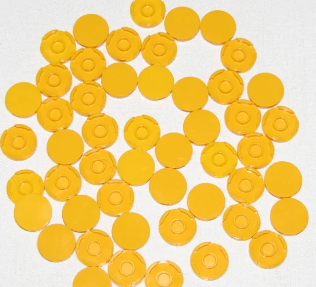 Lego Lot De 50 Neuf Brillant Clair Orange Tuiles Rond 2 x 2 Avec Bas 'Support