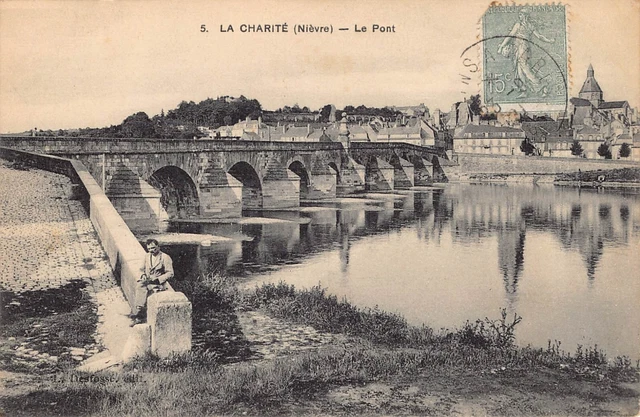 Carte Postale Ancienne Dept 58 Nièvre - La Charité le Pont