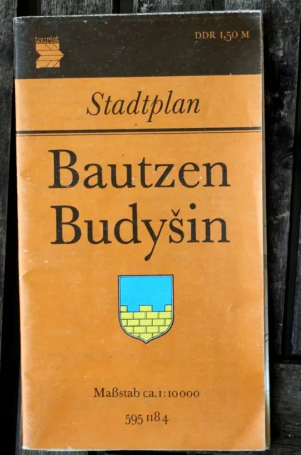 7206 Stadtplan city-map BAUTZEN DDR 1:10000 1983 Landkarte + Straßenverzeichnis