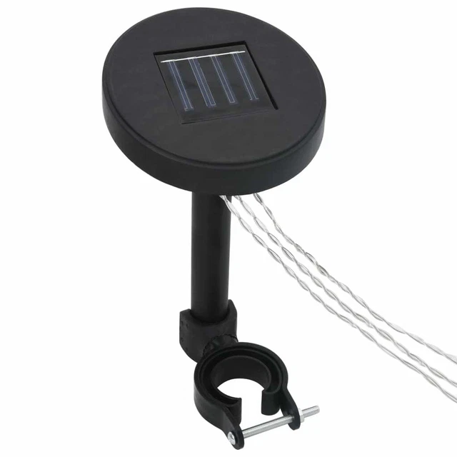 LED Lichterkette für Pavillon Solarpanel Solar Beleuchtung Garten Deko DE