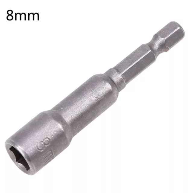 Ensemble adaptateur de prise Hex Bit 8 mm 19 mm écrou magnétique 1/4' tige hex