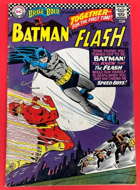 The Brave And The Bold #67,  DC Silver Age 1966, BATMAN & THE FLASH VG/F