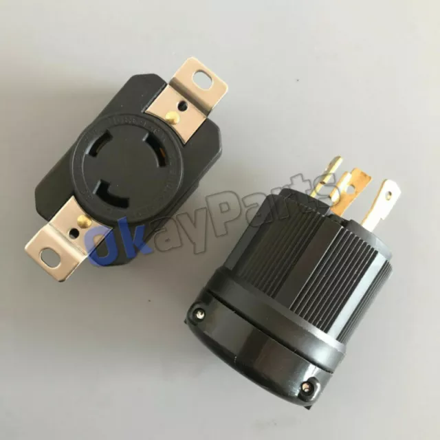 NEMA L5-30P L5-30R Male Female 30A 125V Twist Locking Electrical Plug Connector