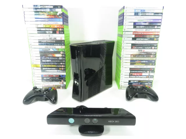 Xbox 360 - Bundle - 2 Controllers - Kinect - 60 Games - Bundle - 250GB HD
