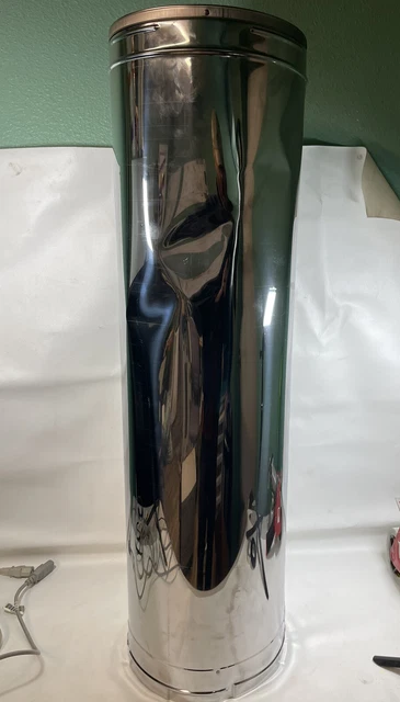 6'' x 36'' DuraPlus Stainless Steel Chimney Pipe - 6DP-36SS Dinged
