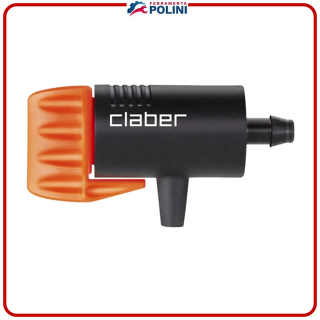 CLABER 91209  PZ.10 GOCCIOLATORI REGOLABILI 0-6 l/h IRRIGAZIONE GIARDINO