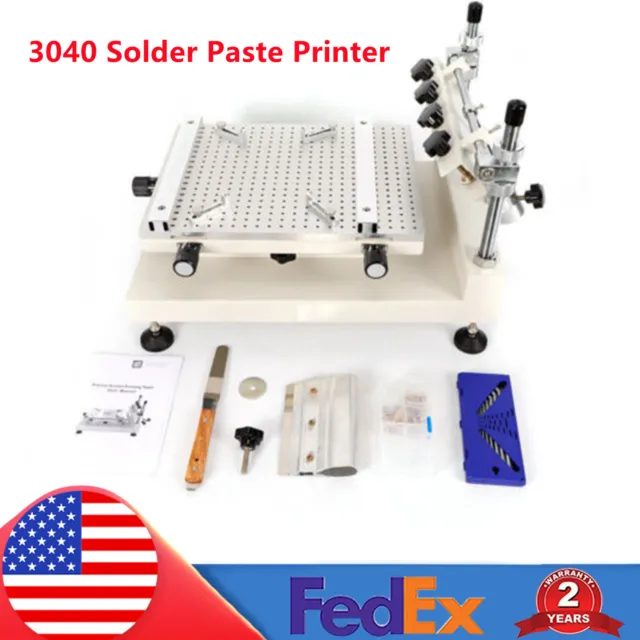 3040 Solder Paste Printer High Accuracy Manual PCB SMT Stencil Printing Machine