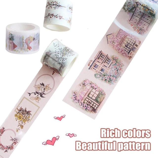 Washi Tape Set, Floral Masking Tape, Gold Foil Decorative Adhesive Tapexpc N8Z0