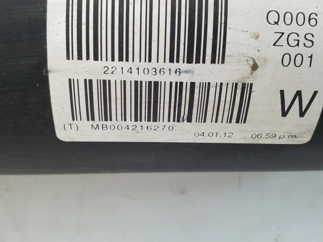 MERCEDES BENZ S-CLASS W221 2012 Proprller Shaft Cardan A2214103616 £143 ...