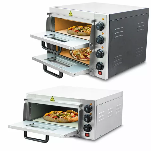 Bituxx Pizzaofen elektrisch Minibackofen Pizzamaker Gastro Pizzabackofen
