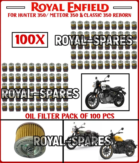 ROYAL ENFIELD HUNTER 350/Meteor 350/New Classic 350 "OIL FILTER PACK OF