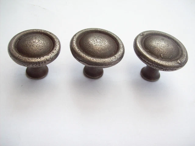 Cast Iron Round Cupboard Cabinet Drawer Kitchen Door Knobs Pull Handles