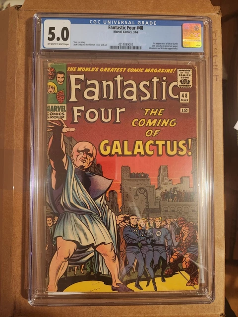 Fantastic Four 48 Cgc 5.0 off white to white pages 1st Silver Surfer