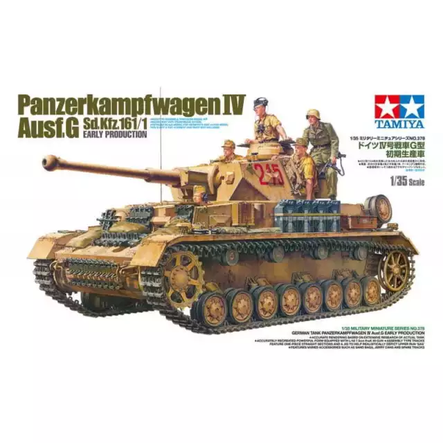 Tamiya 35378 Panzerkampfwagen IV Ausf.G Sd.Kfz.161/1 Tank Scale 1/35 Plastic NEW