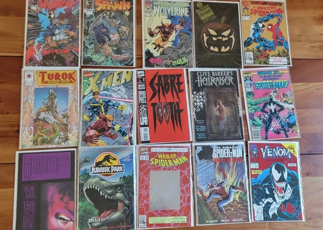 Bulk Lot - 136 Comic Books, Marvel, DC, Spider-Man, X-Men, Batman, Spawn, Etc 2