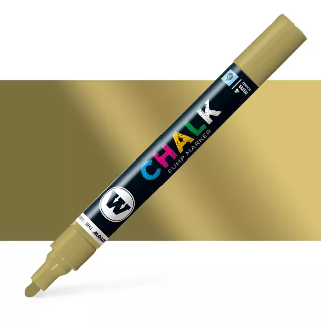 Molotow : Chalk Marker : 4mm : Metallic Gold #002