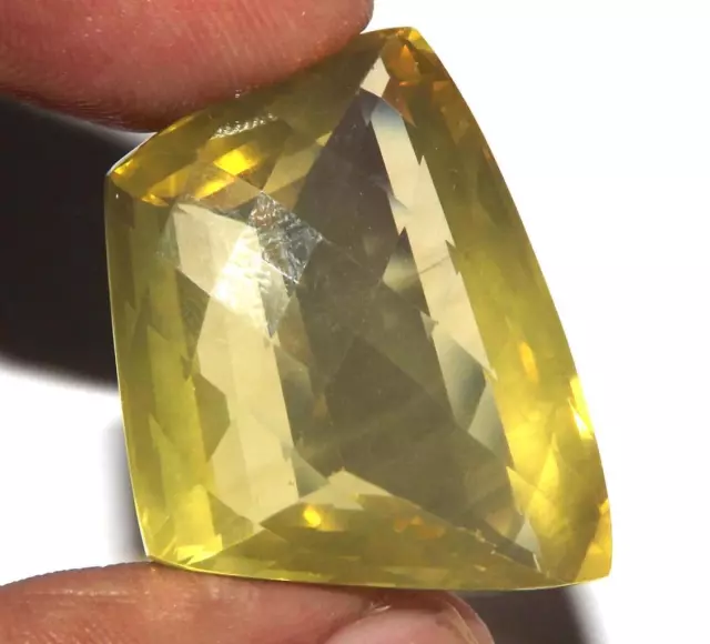 60.30 cts Lemon Quartz 28 x 21 mm Earth Mined Natural Gemstone #dlq1613