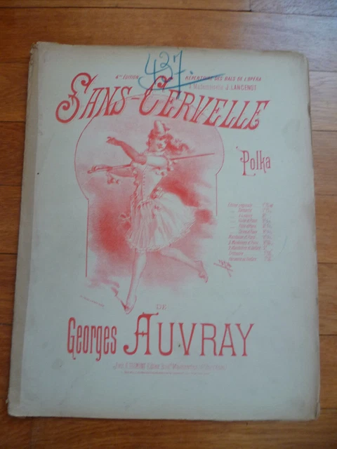 Sans Cervelle Polka G.Auvray violon mandoline ou flûte et piano
