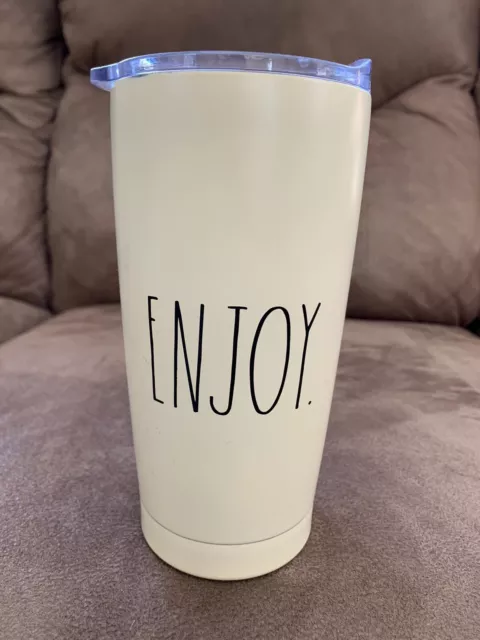 Rae Dunn ENJOY Insulated Tumbler Stainless Steel 17 oz Travel Coffee Mug