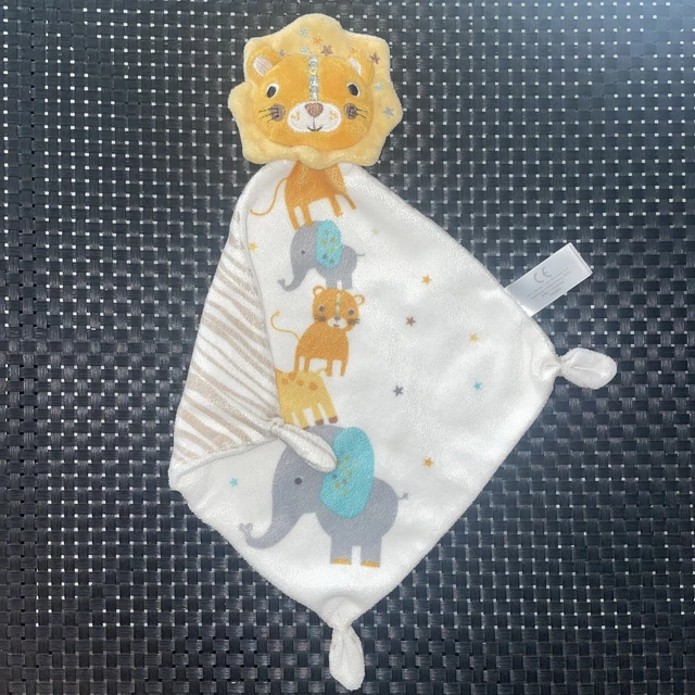Ca6 Doudou Plat Losange Simba Toys Lion Blanc Savane Girafe Éléphant Etoiles