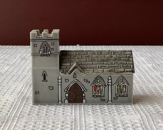 Vintage Wade Miniature Church Figurine, Made In England, 3” L