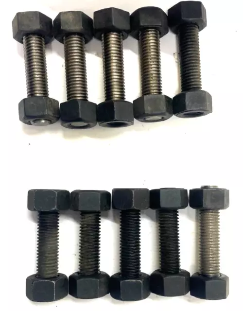 All Thread Rod With Nuts Rod 1/2"  X 2-5/8"  Nuts- 1" X 1/2"  * Lot Of 10 *