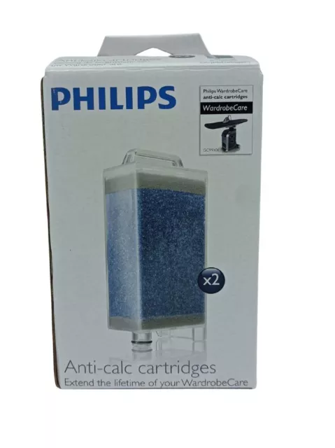Philips Paquete 2 Cartuchos Anti Piedra Caliza GC019 para Wardrobecare GC9940
