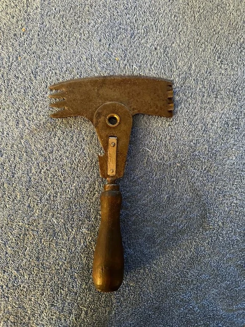 Antique Primitive Food Chopper Metal Very Old -  K.D&S. Co #40