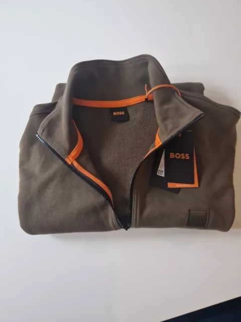 mens hugo boss full zip jumper