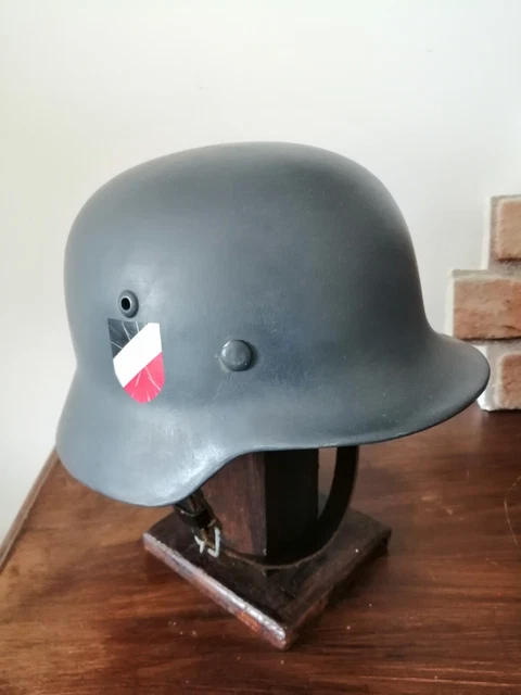Original Luftwaffe /Wehrmacht Stahlhelm Glocke M35 Et64 Lotnr...gestempelt