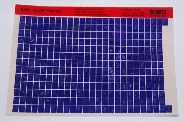 DEC BA8C To DECconnect Chassis System BK7B1E/F & CLB Assy IPB Manual, Microfiche