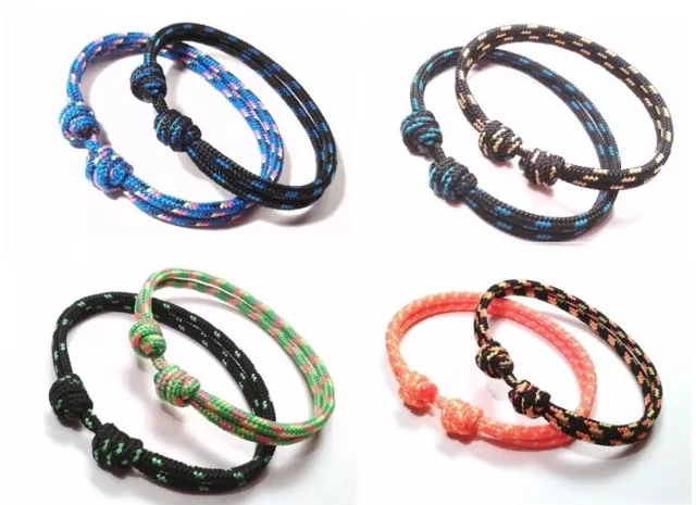 ¡OFERTA! 20 o 30 pulseras CUERDA NÁUTICA SURTIDO DE COLORES y MEDIDAS a elegir