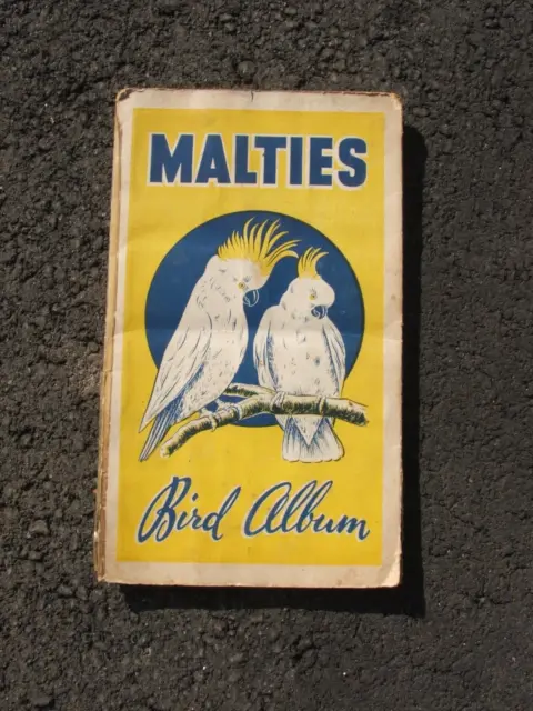 #MALTIES BIRD CARD ALBUM COMPLETE--ALL CARDS. 1940s--50s #