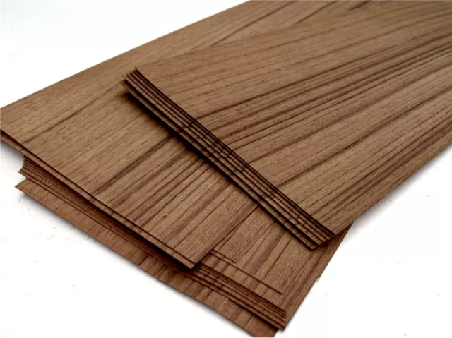 4,23m2 - 6 Blatt TEAK FURNIER - Edelholz TÜR TISCH STUHL BETT Anrichte SCHRANK