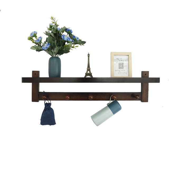 Entryway Bedroom Dorm Wall Mounted Coat Clothes Bag key Hat Rack Hanger 2