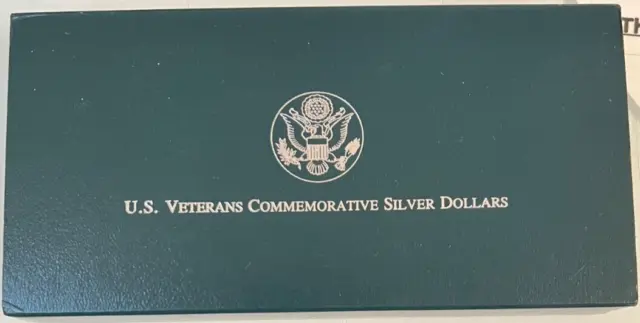 1994-P $1 U.S. Veterans Commemorative Proof Silver Dollars 3-Coin Set
