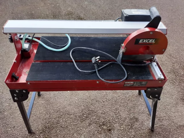 Excel Electrical 800W Diamond Blade Bridge Bench Wet Tile Cutter Saw 240V