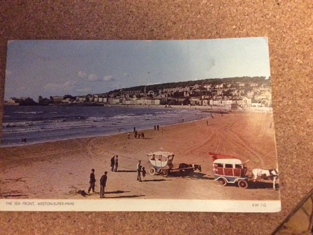 Postcard Of Weston Super Mare “The Sea Front” Posted 1963 R/P