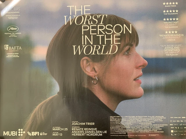 THE WORST PERSON IN THE WORLD UK Quad Movie Poster 2021 RENATE REINSVE the-worst-person-in-the-world-uk-quad-movie-poster-2021-renate-reinsve