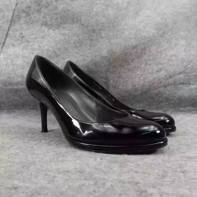 Stuart Weitzman Shoe Women 7 Pumps Platform Stiletto Patent Leather Formal Black