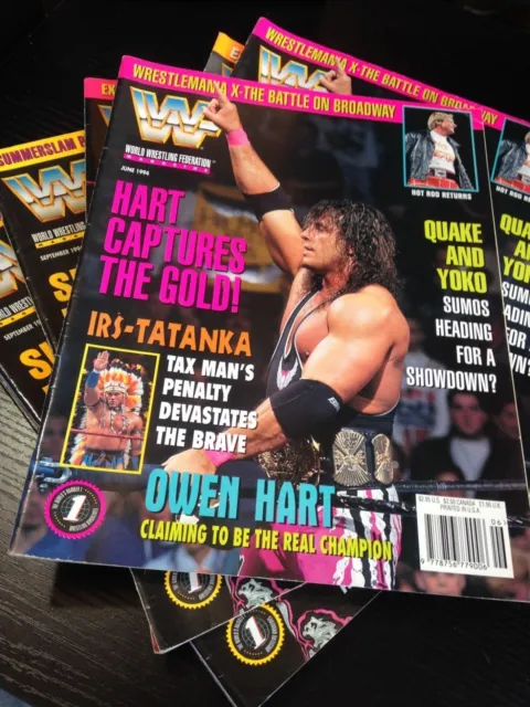 WWF WWE Magazine JUNE 1994 - Bret Hart Cover