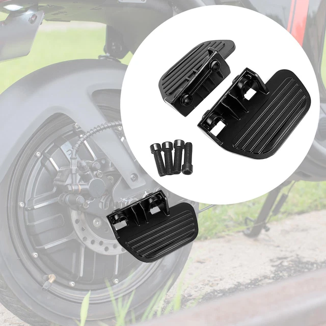 Pedali Bicicletta Pedane Per Moto Universali - 1 Paio Nero, Per Suzuki, Metallo Resistente Pedane Posteriori Moto - 2