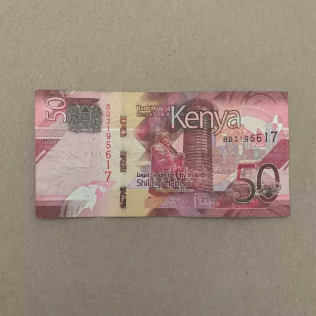 Kenya 50 Shillings 2010's Banknote World Paper Money Kenyan Currency Bill Note