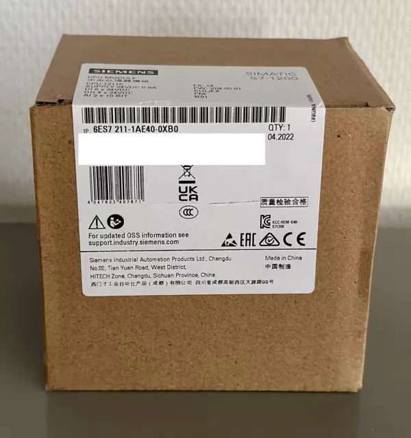 Siemens SIMATIC S7-1200 CPU 1211C / 6ES7211-1AE40-0XB0  / OVP, Garantie, MwSt.