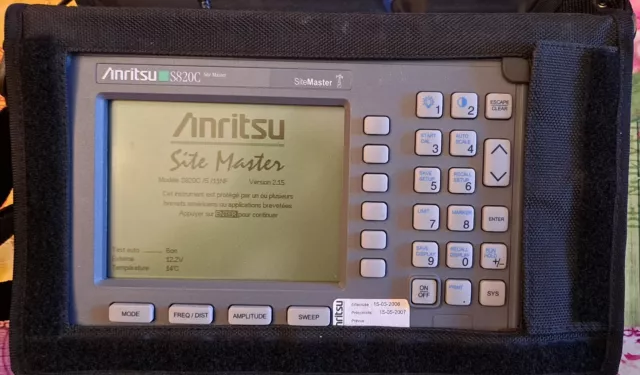 Analyseur de câble et d'Antenne Anritsu  Site Master S820c