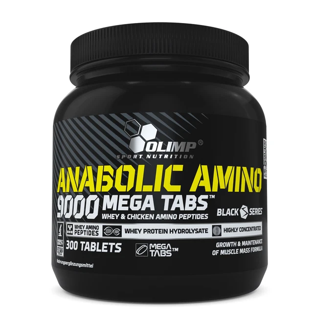 (62,61 EUR/KG) OLIMP Anabolic Amino 9000 Mega Tabs 300 Tabletten Dose ...
