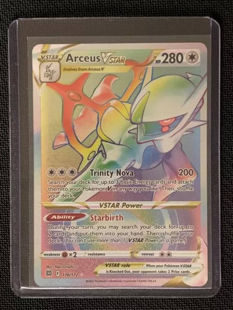 Pokemon Card - Arceus V - 166/172 - Alternate Full Art - Brilliant Stars  NM/M