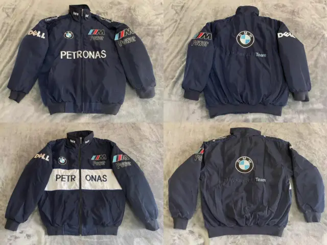 Adult F1 Team Racing BMW Jacket Embroidery Cotton Padded-