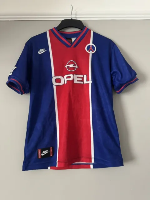 PSG 1995/1996 Nike Opel Football Shirt Boys XL / Adult Small -Original not Retro