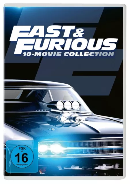 Fast & Furious - 10-Movie-Collection DVD BOX NEU